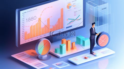數據分析元素扁平商務互聯網科技信息辦公人物電商png素材插畫圖片 千庫網